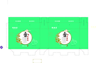 国风绿色包装设计模板