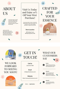 香水香氛宣传折页