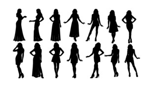 女性剪影合集