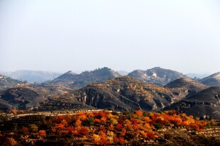 秋日层峦山野风光