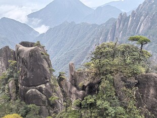 奇峰山野自然风景