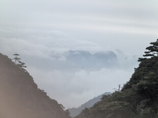 阴天山谷自然山景
