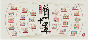 学校展板新二十四孝