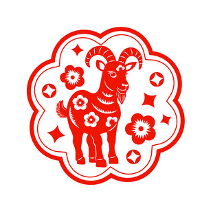 羊年静电贴
