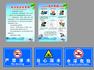 防溺水安全警示标识