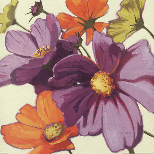 复古手绘花卉插画