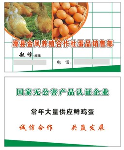 鲜鸡蛋供应名片