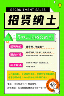 招贤纳士创意招聘海报
