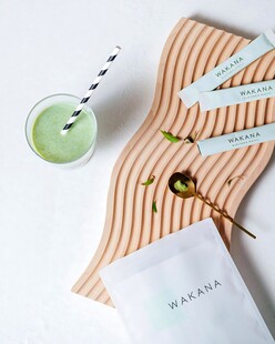 清新抹茶下午茶摆拍
