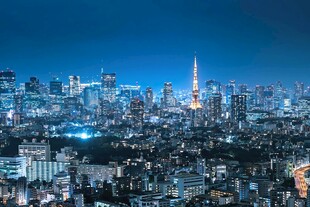 旧金山城市璀璨夜景
