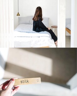 卧室休憩的女生背影