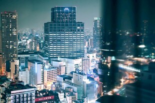 城市夜景高楼景观