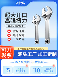 大开口活动扳手促销图