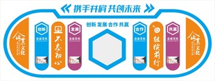 企业文化墙公司形象墙背景