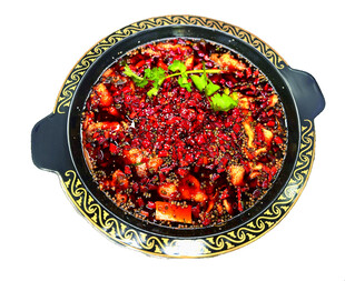 麻辣干锅美食