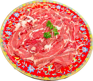 盘装鲜切生牛肉片