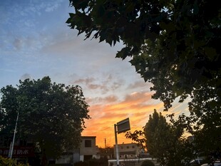黄昏晚霞户外晚景