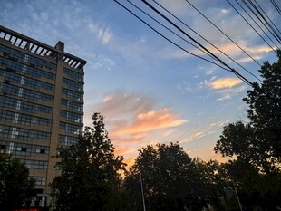 城市黄昏风景