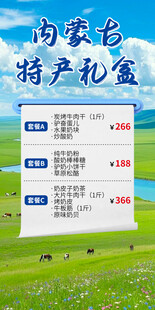 内蒙古特产礼盒海报