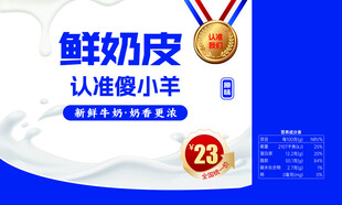 鲜奶皮宣传海报