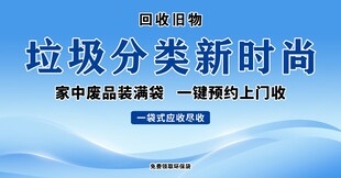 垃圾分类新时尚宣传海报