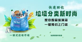 垃圾分类新时尚宣传海报