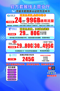 流量套餐促销宣传海报