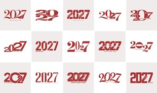 2027 字体素材
