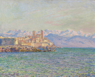 滨海印象派风景油画