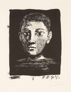 黑白男性肖像版画