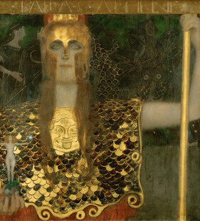金箔古典人像画作局部