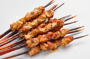 香辣烤羊肉串
