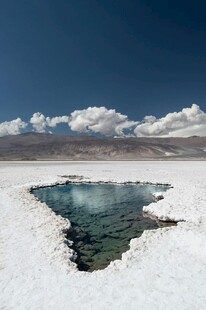 盐湖天然水洼景观