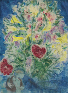 印象派花束静物油画