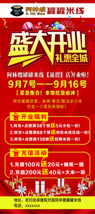 盛大开业促销宣传海报阿林嫂