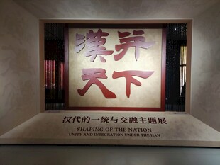 汉并天下主题展牌匾