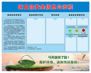 食品安全公式栏