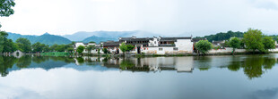 江南古村水畔风光