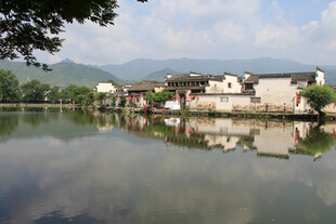 皖南宏村湖景风光