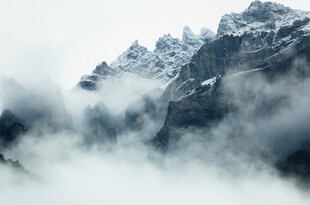 水墨云山雾景