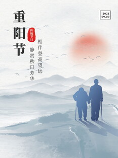 重阳节敬老主题海报