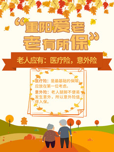 重阳爱老老有所保海报