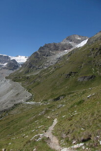 高山草甸冰川自然风光