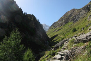 山间峡谷晴日风光