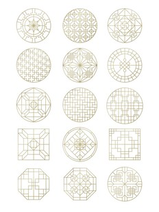 简约几何线纹图案合集