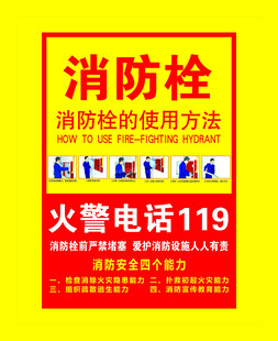 消防栓安全提示海报