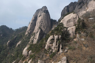 奇峰怪石山地风光