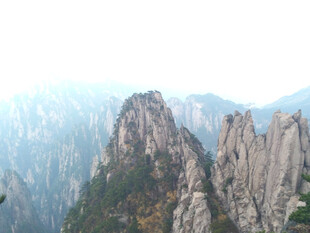 奇峰山峦自然风光