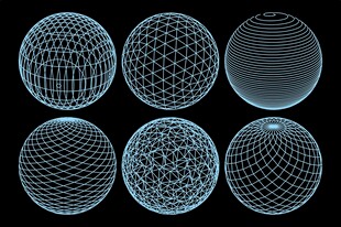 3D线条球体