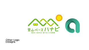 日系山居民宿logo设计